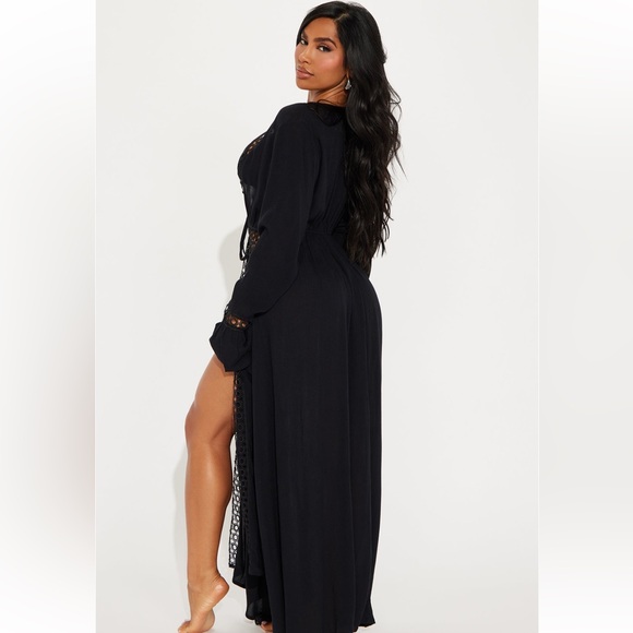 NWT Black Maxi Swimsuit Coverup - Picture 3 of 3